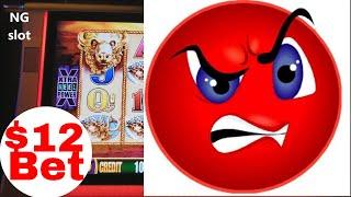 Max Bet Buffalo Gold Slot Machine Bonus Won !!! $12 Bet Live Play