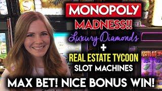 MONOPOLY MONDAY! Real Estate Tycoon My new Favorite Monopoly Slot Machine!