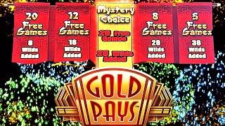 28 WILDS | 20 FREE SPINS ~ GOLD PAYS GOLDEN FESTIVAL SLOT MACHINE BONUS BIG WIN Aristocrat Slots