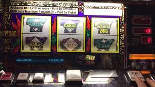 Tabasco Slot Machine - $30/Spin - 2 Jackpots Handpays - High Limit