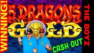 YES!WINNING AT SEA5 DRAGONS GOLD SLOT MAX BET!CASINO GAMBLING!