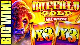 BIG BUFFALO WIN! MOST UNDERRATED BUFFALO GAME? BUFFALO GOLD MAX POWER Slot Machine (ARISTOCRAT)