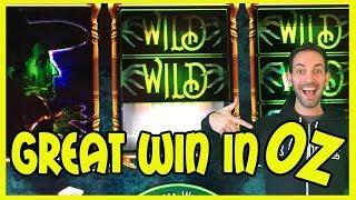 Great WIN in OZ   WIZ + Wonder 4 Tall Fortunes  Slot Machine Pokies w Brian Christopher