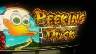 Aristocrat Peeking Duck Slot Machine Bonus (2 clips)