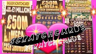 £50M..CASH SHOWBOWScratchcards  .with ??????????.. mmmmmmMMM..says