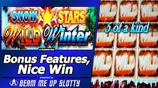 Snow Stars Slot Bonuses - More Free Games, More Wilds, More Multipliers