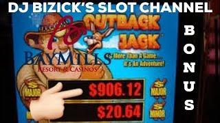 Outback Jack SLOT MACHINE  MAJOR PICK BONUS   Bay Mills Resort & Casino