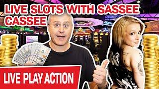 LIVE SLOTS WITH SASSEE CASSEE!  She’s SEXY & She KNOWS It! HUGE MONEY