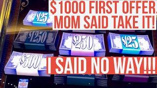 Mom Is Spinning $50 Top Dollar & $25 Double Double Diamond And Double Diamond.