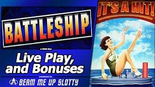 Battleship Slot - Live Play and All Bonus Features in WMS Colossal Reels title