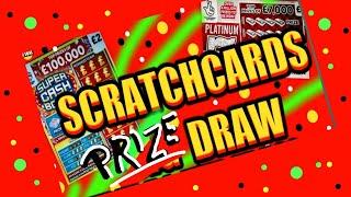 SCRATCHCARDS.....  LIVE......THE BIG DRAW..FOR THE VIEWERS