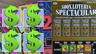 GOOD DAY FOR $CRATCHIN  $50 500X LOTERIA  $150 TEXAS LOTTERY Scratch Offs