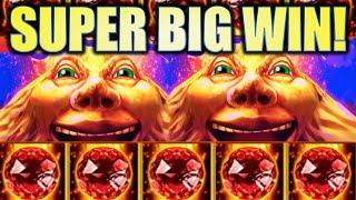 SUPER BIG WIN!! VOLCANIC ROCK FIRE & AFRICAN DIAMOND Slot Machine Bonus (KONAMI)