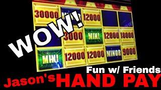 HIGH LIMIT Group Pull & Jason's HAND PAY Bonus!   Slot Machines w Brian Christopher