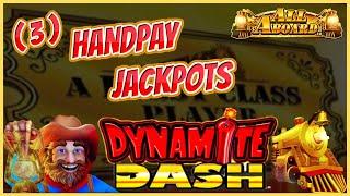 HIGH LIMIT All Aboard Dynamite Dash MASSIVE WIN (3) HANDPAY JACKPOTS $50 MAX BET BONUS Slot Machine