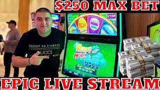 My BIGGEST JACKPOT On HUFF N MORE Puff Slot -$250 Max Bet  #Trending