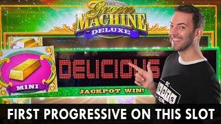 FIRST PROGRESSIVE on Green Machine DELUXE!  Delicious Jackpot Win in Idaho