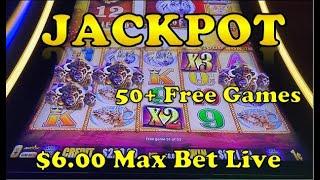 Buffalo Gold | Jackpot Handpay on $6.00 Max Bet - Live