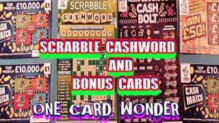 SCRABBLE CASHWORD......One Card Wonder with Bonus Scratchcards.... mmmmmmMMM..says