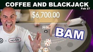 $100,000 BLACKJACK WIN LETS GOOOO -  Coffee and Blackjack