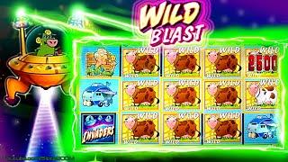 LIVE WILD BLAST!!! Invaders Attack from the Planet Moolah - CASINO SLOTS