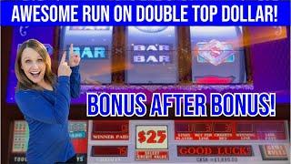 Unbelievable Double Top Dollar Session with bets up to $150! So Fun! Bonus After Bonus!