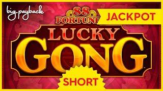 AWESOME JACKPOT HANDPAY! 88 Fortunes Lucky Gong Slot - $32/SPIN HIGH LIMIT ACTION! #Shorts