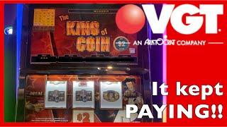 RED SCREENS! | VGT King of Coin, Bourbon Street & Crazy Cherries!