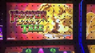 POWER BOOST TREE by KONAMI ~ Max Bet ~ Free Spins ~ Nice Win ~ Live Slot Play @ San Manuel