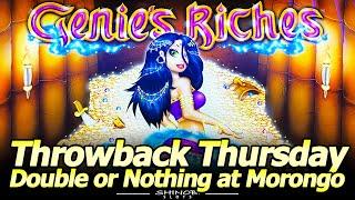 Genie's Riches Slot Machine for Throwback Thursday - Live Play and Free Spins Bonuses at Morongo!