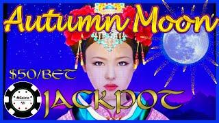 HIGH LIMIT Dragon Link Autumn Moon HANDPAY JACKPOT $50 BONUS ROUND Slot Machine Casino