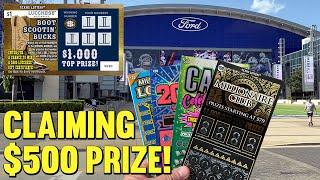 CLAIMING $500 PRIZE at Lucchese + BIG Announcement  $210 TEXAS LOTTERY Scratch Offs