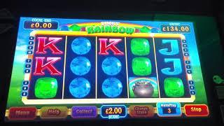 £250 Vs G Squared Lucky Rainbow Super Slot £400 Jackpot £2 stake