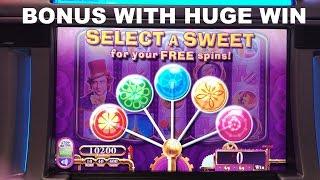 Willy Wonka Scrumdiddlyumptious Live play with Bonus and HUGE WIN! Slot Machine