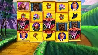 WIZARD OF OZ YELLOW BRICK ROAD Video Slot Casino Game with a FREE SPIN BONUS
