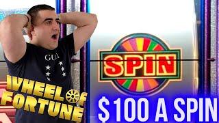 $100 Wheel Of Fortune JACKPOT | Betting Huge On High Limit Slots | SE-4 | EP-5