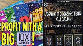 PROFIT with a BIG 10X!  Playing $180 TEXAS LOTTERY Scratch Offs  Fixin To Scratch