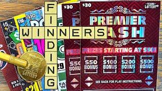 FINDING WINNERS! 2X $30 Premier Cash  $160 TEXAS LOTTERY Scratch Offs