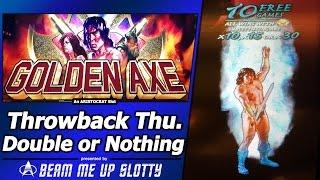 Golden Axe Slot - TBT Double or Nothing, Live Play and Free Spins Bonuses