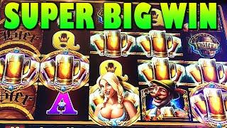 **SUPER BIG WIN** Bier Haus 200 | 40 free spins w/ locked wilds Slot Machine Bonus