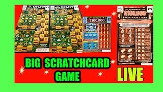 SCRATCHCARD GAME   ..LUCKY LINES...HOT £50..£500 LOADED..MULTIPLIER