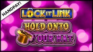 HANDPAY JACKPOT  Lock It Link  Hold Onto Your Hat   The Slot Cats