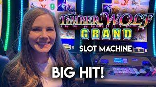 BONUSES! BIG HIT! Timberwolf Grand Slot Machine!!