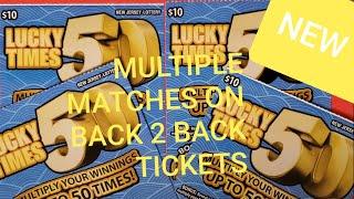 •NEW TICKETS•MULTIPLE MATCHES ON  BACK TO BACK SCRATCH OFFS.. NICE WINS •