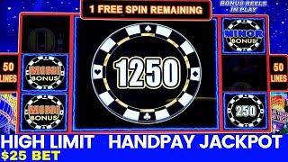 High limit LIGHTING LINK Slot Machine $25 Bet HANDPAY JACKPOT | High Limit Slot Machine Jackpot Won