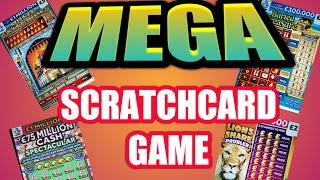 SUPER..MEGA SCRATCHCARD GAME "FULL £500CJEWEL SMASH "