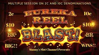 Eureka Reel Blast by SG Gaming / 2 Great Sessions on 2c and 10c Denomination @ Barona