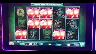 I FINALLY tried PIGGY BANKING and WON the BONUS! Sizzling Slot Jackpots CASINO Machine Videos