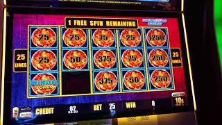 GET IT GIRL HUGE WIN! Tiki Fire Lightning Link 10c denom Aristocrat slot machine pokie