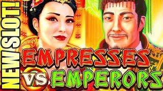 NEW SLOT! A FIGHT TO THE FINISH! $$$  EMPRESSES VS. EMPERORS Slot Machine (IGT)